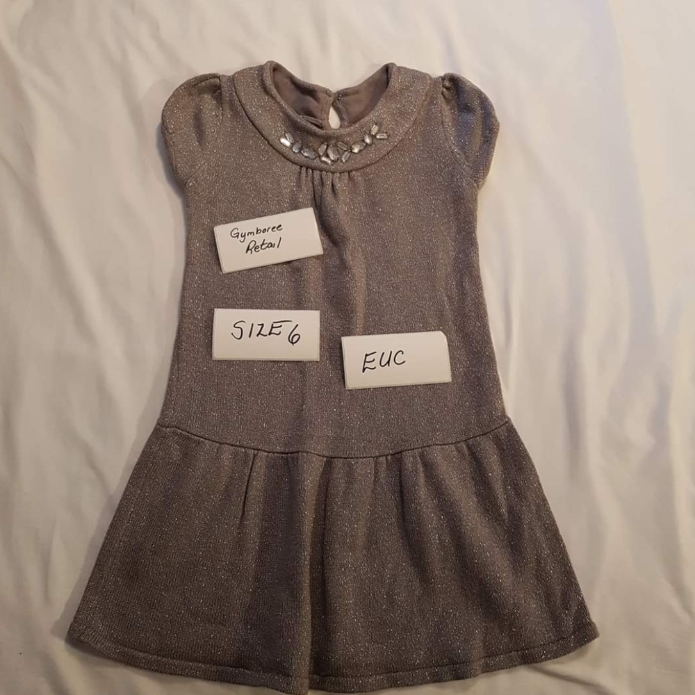 Gymboree grey knit dress size 6